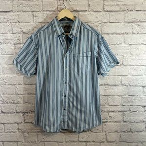 Kuhl Medium Shirt Button Front Short Sleeve Blue